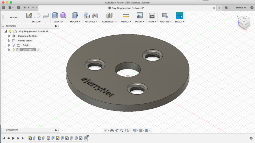 3D Modeling software for first design.
